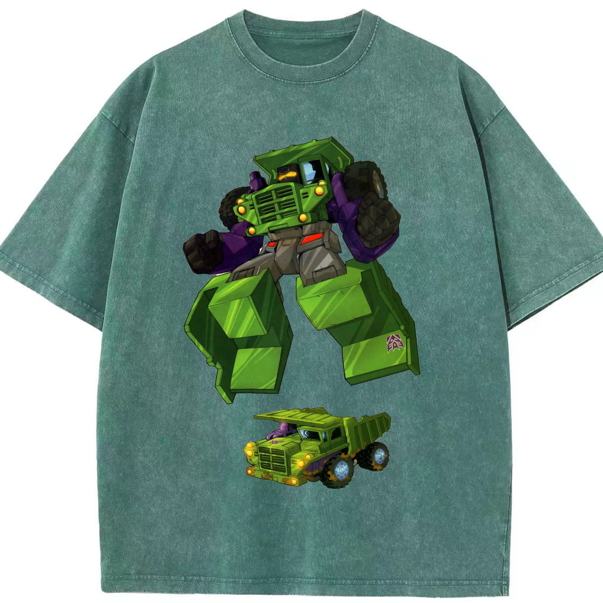 （画像用）  綿100% ヴィンテージ風 半袖Tシャツ（フロントプリント）